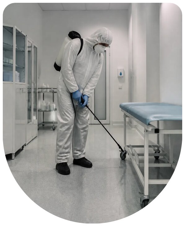 Профессиональная дезинсекция клиники с гарантией в Кимовске